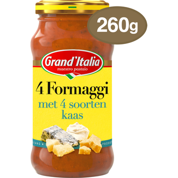 Grand&apos;Italia Pastasaus 4 Formaggi 260 g bij Jumbo