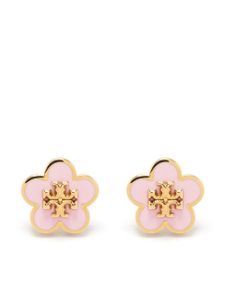 Tory Burch puces d'oreilles à fleurs - Rose