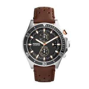 Horlogeband Fossil CH2944 Leder Bruin 22mm