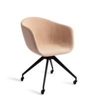 Jesper Home Eetkamerstoel 'Yuni' Glide Black, kleur Barely Blush