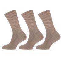 Basset Merinowollen Sokken Comfort 3-pack Beige-35/38 Basset Merinowollen Sokken Comfort 3-pack Beige-35/38