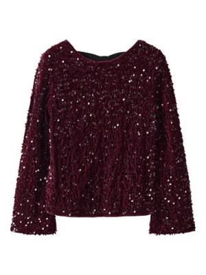 Name it winter blouse meisjes - paars - regular fit - NkfRusitta