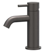 IVY Concord Wastafelmengkraan - opbouw - laag - coldstart - RVS316 - geborsteld carbon black PVD 6100384
