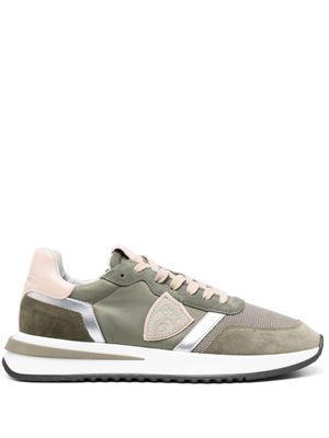 Philippe Model Paris baskets en cuir à empiècements - Vert