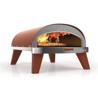 ZiiPa Pizza Oven Piana - Gasmodel - met Thermometer - Terracotta - voor ø 30 cm pizza's - Roterende pizzasteen - thumbnail