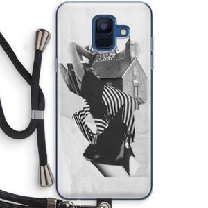 House: Samsung Galaxy A6 (2018) Transparant Hoesje met koord