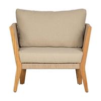 Woood San Remo loungestoel teak Zand