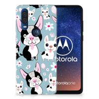 Motorola One Vision | TPU Hoesje | Hondjes