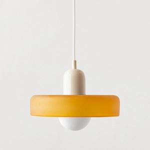 Bauhaus Hanglamp Van Gekleurd Glas