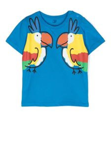 Stella McCartney Kids t-shirt en coton à imprimé graphique - Bleu