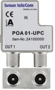 Enzo Braun Telecom Push on IEC splitter POA 1-UPC - 2080040