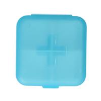 JVDL Pillendoos plus 4 vakken blauw