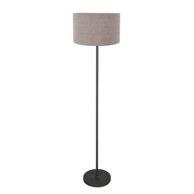 Steinhauer Zwarte vloerlampNoor met kap grijs - 4444ZW