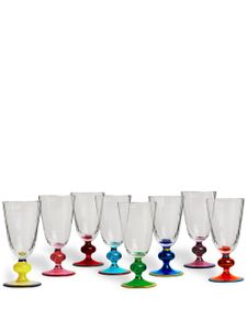 La DoubleJ lot de huit verres à anse sculptée) - Multicolore