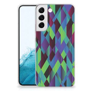 Samsung Galaxy S22 Plus TPU Hoesje Abstract Green Blue