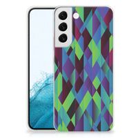 Samsung Galaxy S22 Plus TPU Hoesje Abstract Green Blue