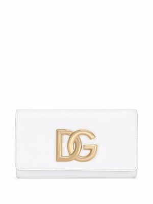 Dolce & Gabbana pochette 3.5 en cuir - Blanc