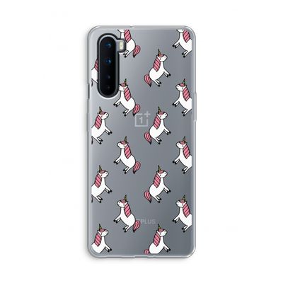 Eenhoorns overal: OnePlus Nord Transparant Hoesje