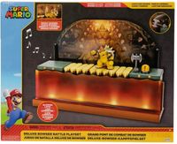 Super Mario Action Figure Deluxe Bowser Battle Playset