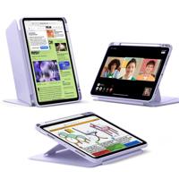 iPad Air 11" (2024) Bundle Flip Magnetic Case with Geo Digital Pencil - Light Purple