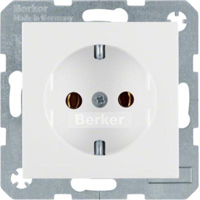 Berker wandcontactdoos S.1/B.3/B.7 wit glans 6147438989