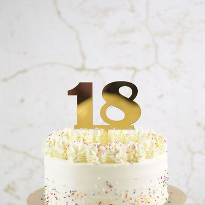 18 Taarttopper - Goud
