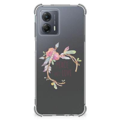 Motorola Moto G53 Stevig | Bumper Hoesje | Boho Text Motorola Moto G53 Stevig | Bumper Hoesje | Boho Text