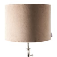 Rivièra Maison Lampenkap 'Cylinder' Velvet, Ø40cm, kleur Zand