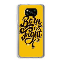 Born to Fight: Xiaomi Poco X3 NFC Transparant Hoesje