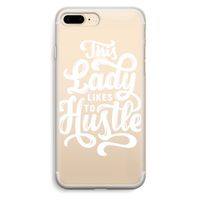 Hustle Lady: iPhone 7 Plus Transparant Hoesje Hustle Lady: iPhone 7 Plus Transparant Hoesje