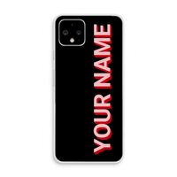 Namecase: Pixel 4 Transparant Hoesje