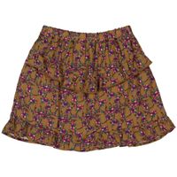 Quapi Meisjes rok - Andrea - AOP floral amandel bruin Quapi Meisjes rok - Andrea - AOP floral amandel bruin