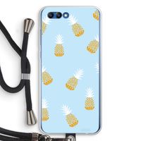 Ananasjes: Honor 10 Transparant Hoesje met koord
