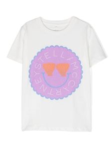 Stella McCartney Kids t-shirt en coton à logo imprimé - Blanc