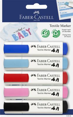 Faber Castell Textielmarkers - 5 stuks "BABY"