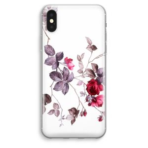 Mooie bloemen: iPhone XS Max Transparant Hoesje