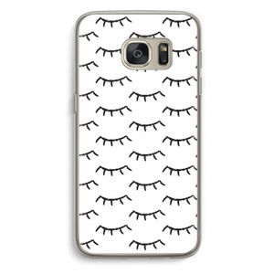Wimpers: Samsung Galaxy S7 Transparant Hoesje