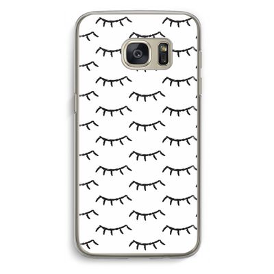 Wimpers: Samsung Galaxy S7 Transparant Hoesje