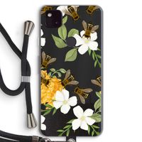 No flowers without bees: Pixel 4a 5G Transparant Hoesje met koord