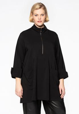 Yoek Tunic BONDY | Zwart | Maat 54/56