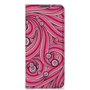 Nokia G50 Bookcase Swirl Pink