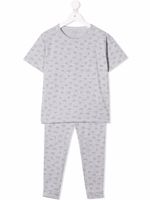 Bonpoint pyjama imprimé à manches courtes - Gris