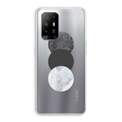 Marmeren cirkels: Oppo A95 5G Transparant Hoesje