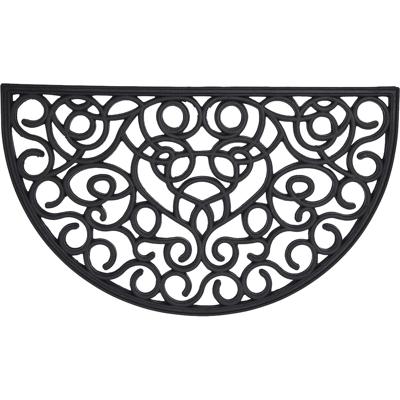 Luance Cozy Step Deurmat - anti slip - half maan - natuur rubber - 75 x 45 cm - schoonloopmat