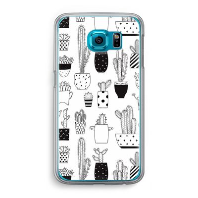Cactusmotief: Samsung Galaxy S6 Transparant Hoesje