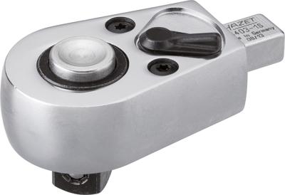 HAZET Insteek-omschakelratel 6403-1S · 9 x 12 mm insteekvierkant massief · 1/2 inch (12,5 mm) vierkant massief · Lengte: 74,5 mm