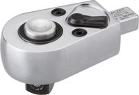 HAZET Insteek-omschakelratel 6403-1S · 9 x 12 mm insteekvierkant massief · 1/2 inch (12,5 mm) vierkant massief · Lengte: 74,5 mm
