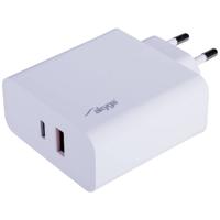 Akyga AK-CH-15 USB-oplader 65 W 1x USB-A, 1x USB-C USB PD Wit