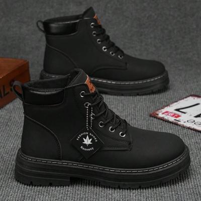 Bon&Bon Winter Heren Schoenen - Zwarte Veterschoenen van Netweefsel Zwart / 38