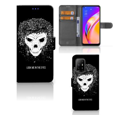 Telefoonhoesje met Naam OPPO Reno5 Z | A94 5G Skull Hair Telefoonhoesje met Naam OPPO Reno5 Z | A94 5G Skull Hair